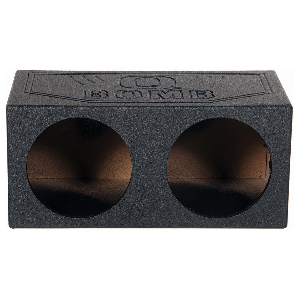 Qpower Dual 15" Sealed Woofer Enclosure withh Bed Liner Spray - Image 2