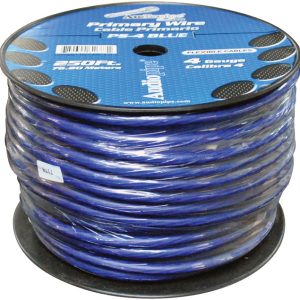 Audiopipe Power Cable 4-Gauge 250 Foot Spool - Blue