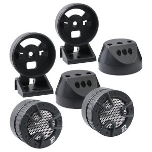 Power Acoustik 1" Piezo Tweeters (Pair) 250 Watts Max 4-Way Mount
