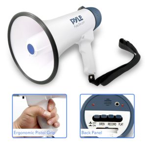 Pyle Pro Professional Dynamic Megaphone with recording detachable microphone