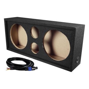 Qpower Full Range Empty Box Holds 2 - 10" & 2 - Super Tweeter w/ Speakon connection with cable