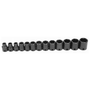 Williams Metric 3/8" Drive Impact Shallow Supertorque Socket Set - 6 Point (13 Piece)