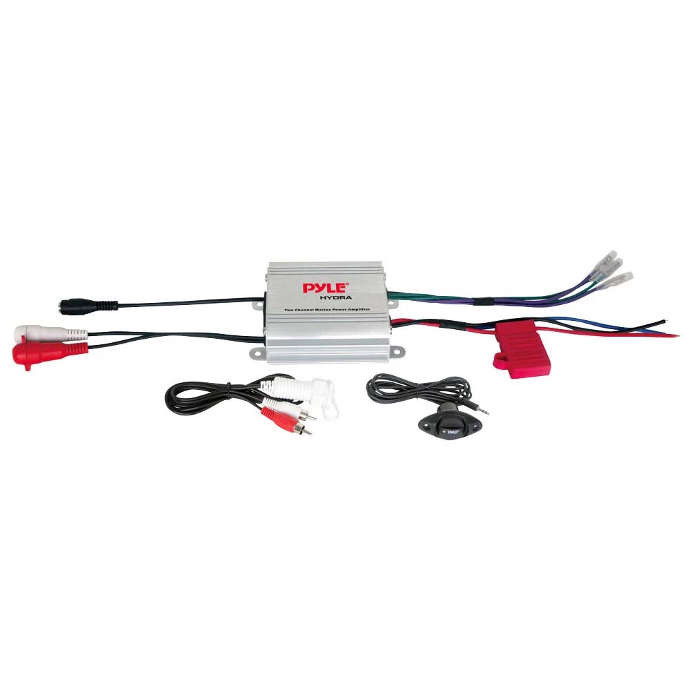 Pyle Marine 2 Channel Amplifier 400W MAX - Silver fiinish - Image 2