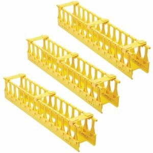 VERTICAL CABLE MANAGER YELLOW