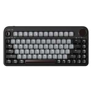 Azio IK404 IZO Bluetooth and USB Mechanical Computer Keyboard with Blue Switches, for Mac and PC, Mini (Black Willow)