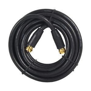 RCA VH612R RG6 Coaxial Cable with F-Connectors (12 Ft.; Black)