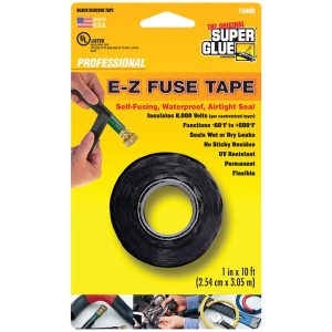 The Original Super Glue Corporation 15408 E-Z Fuse Tape, 1 In. x 10 Ft., Black