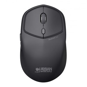 Urban Factory OBM01UF ONLEE COLOR Wireless 1600 DPI Ambidextrous Mouse, 6 Buttons, Bluetooth (Black)