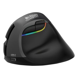 Urban Factory EPR20UF ERGO PRO Bluetooth and Wireless 2.4 GHz Vertical Mouse for Right-Handed Users