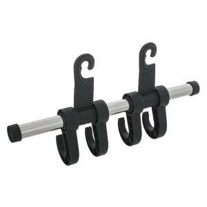 MAXSA Innovations 25534 4-Hook Car Headrest Hanger, Chrome