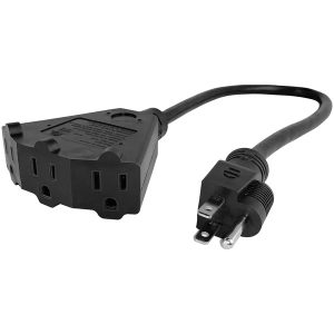 STANLEY 30669 Power Block 2 Extension Cord, 2 Ft., Black, 30669
