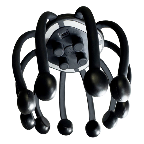 Azpen HMB1400 Head Massager with 14 Massaging Nodes, 5 Vibrating Modes, Bluetooth, and 360deg Coverage