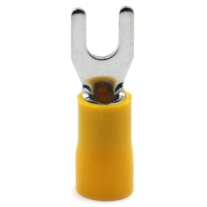 XScorpion Spade Terminals - #8 10/12ga. - Yellow (100 pack)