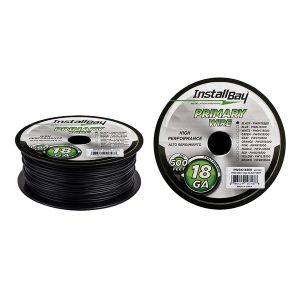Install Bay PWBK18500 18-Gauge All-Copper Primary Wire, 500 Ft. (Black)