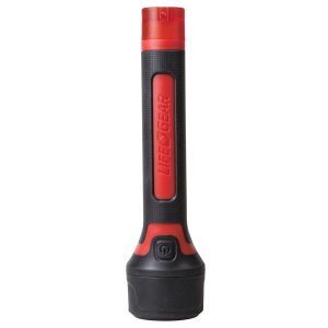 Life+Gear BA38-60633-RED 200-Lumen Stormproof Signal Light with Safety Whistle, BA38-60633-RED