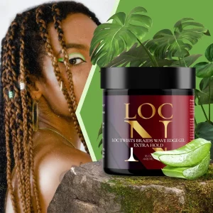 Loc N Twist Braids & Edge Control Gel – Extra Hold,16oz | For Locs, Twists, Braids, Cornrows, Wraps & Edges | Non-Greasy, Natural Ingredients, All Hair Types