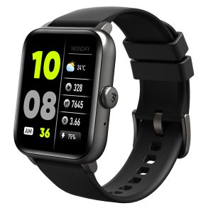 3Plus 3PL-VIBEFIT-BK Vibe Fit Smartwatch with 1.83-In. Color Touch Screen, Bluetooth Calling, Heart Rate/Blood Oxygen/Sleep, 50+ Workouts, and IP68 Water-Resistant