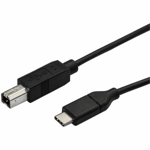 StarTech.com 3m 10 ft USB C to USB B Printer Cable - M/M - USB 2.0 - USB C to USB B Cable - USB C Printer Cable - USB Type C to Type B Cable