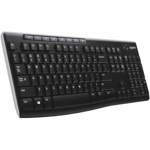 Logitech K270 Wireless Keyboard for Windows, 2.4 GHz Wireless, Full-Size, Number Pad, Black