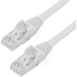 StarTech.com 3ft CAT6 Ethernet Cable - White Snagless Gigabit - 100W PoE UTP 650MHz Category 6 Patch Cord UL Certified Wiring/TIA