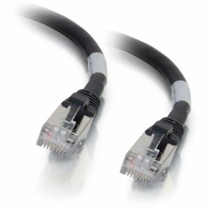 C2G-3ft Cat6a Snagless Shielded (STP) Network Patch Cable - Black