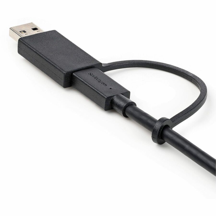 StarTech.com 3ft/1m USB-C Cable with USB-A Adapter Dongle, USB-C to C (10Gbps/PD), USB-A to C (5Gbps), 2-in-1 USB C Cable for Hybrid Dock - Image 5