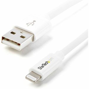StarTech.com 1m (3ft) White Apple�&reg; 8-pin Lightning Connector to USB Cable for iPhone / iPod / iPad