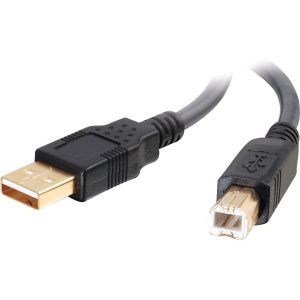 C2G Ultima Series 6.6ft USB A to USB B Cable - USB A to B Cable - USB 2.0 - Black - M/M