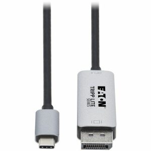 Eaton Tripp Lite Series USB-C to DisplayPort 1.4 Active Adapter Cable (M/M), UHD 8K, Black/Silver, 6 ft. (1.8 m)