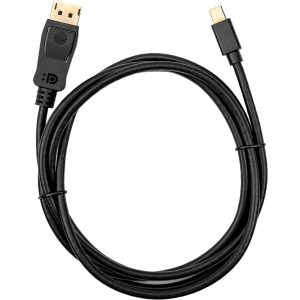Rocstor premium 6ft (2m) Mini DisplayPort 1.2v to DisplayPort Cable M/M - 4K - mini DisplayPort to Displayport for Ultrabook, Projector, Desktop Computer DisplayPort supports 4Kx2K Resolution at 60Hz - 6 ft Mini DP to DP Cable - 6ft Mini DisplayPort to DisplayPort 1.2 Cable - Gold Platted - DisplayPort 4k with HBR2 support - High-resolution support of up to 4k x 2k (3840 x 2160) @ 60Hz - a max HBR2 bandwidth of 21.6 Gbps 4KX2K@60Hz