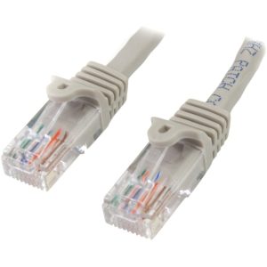 StarTech.com 15 ft Gray Snagless Cat5e UTP Patch Cable