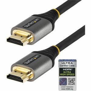 StarTech.com 10ft/3m HDMI 2.1 Cable, Certified Ultra High Speed HDMI Cable 48Gbps, 8K 60Hz/4K 120Hz HDR10+, 8K HDMI Cable, Monitor/Display