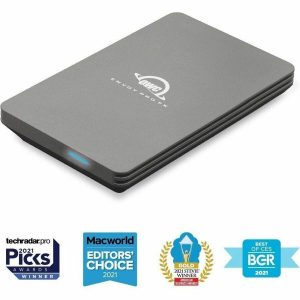 OWC 2TB Envoy Pro FX Thunderbolt (40Gb/s) + USB C (10Gb/s) Portable And Rugged NVMe SSD