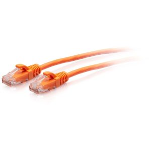 C2G 3ft Cat6a Snagless Unshielded (UTP) Slim Ethernet Cable - Cat6a Network Patch Cable - PoE - Orange