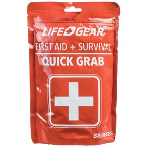 LifeGear 41-3819 88-Piece Quick Grab First Aid and Survival Kit