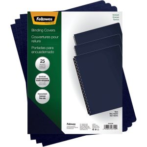 Fellowes Futura&trade; Presentation Covers - Oversize, Navy, 25 pack