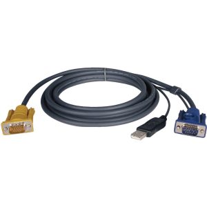Eaton Tripp Lite Series USB (2-in-1) Cable Kit for NetDirector KVM Switch B020-Series and KVM B022-Series, 6 ft. (1.83 m)