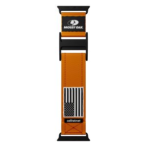 Mossy Oak by cellhelmet WB-010 Premium Nylon Band for Apple Watch 38/40/41/42 mm (Orange)