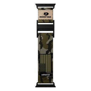 Mossy Oak by cellhelmet WB-001 Premium Nylon Band for Apple Watch 38/40/41/42 mm (Bottomland/Camouflage)