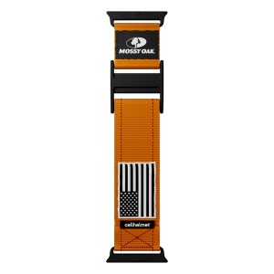 Mossy Oak by cellhelmet WB-012 Premium Nylon Band for Apple Watch 44/45/46/49 mm (Large; Orange)
