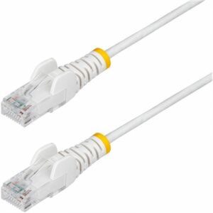 6in White Slim CAT6 Cable