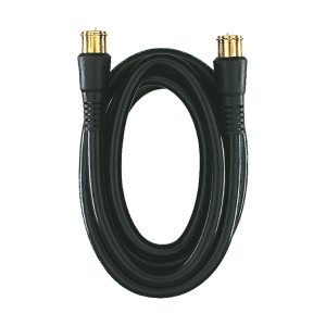 RCA VH606R RG6 Coaxial Cable with F-Connectors (6 Ft.; Black)