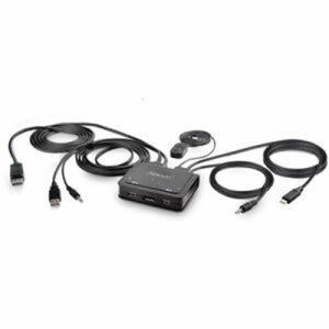 2 Port Hybrid Cable KVM Switch