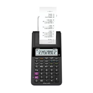 CASIO HR-10RC HR-10RC Portable Printing Calculator, 12 Digits, with Adapter, Black