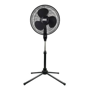 Seasons Comfort FPD18B 18-In. 3-Speed Oscillating Fan with Pedestal Base, FPD18B, Black