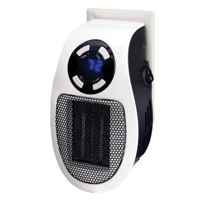 Optimus H-7801 350-Watt Plug-in Wall Outlet Heater with Thermostat and Timer, H-7801