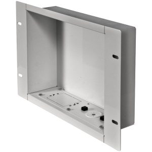 Peerless-AV IBA2-W In-Wall Recessed Cable Management and Power Storage Accessory Box without Power Outlet, IBA2-W