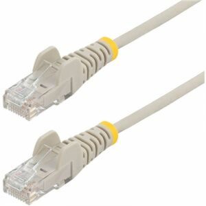 9in Gray Slim CAT6 Cable