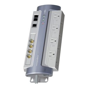 Panamax M8-AV M8-AV Power Conditioner and Surge Protector, 8 Outlets with Telephone and Coax, 6-Ft. Cord, Gray