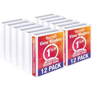 Econ 1.5" View Bnd 12pk Wht